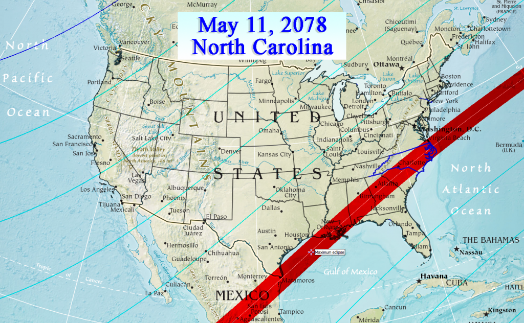 North Carolina Solar Eclipse - April 8, 2024