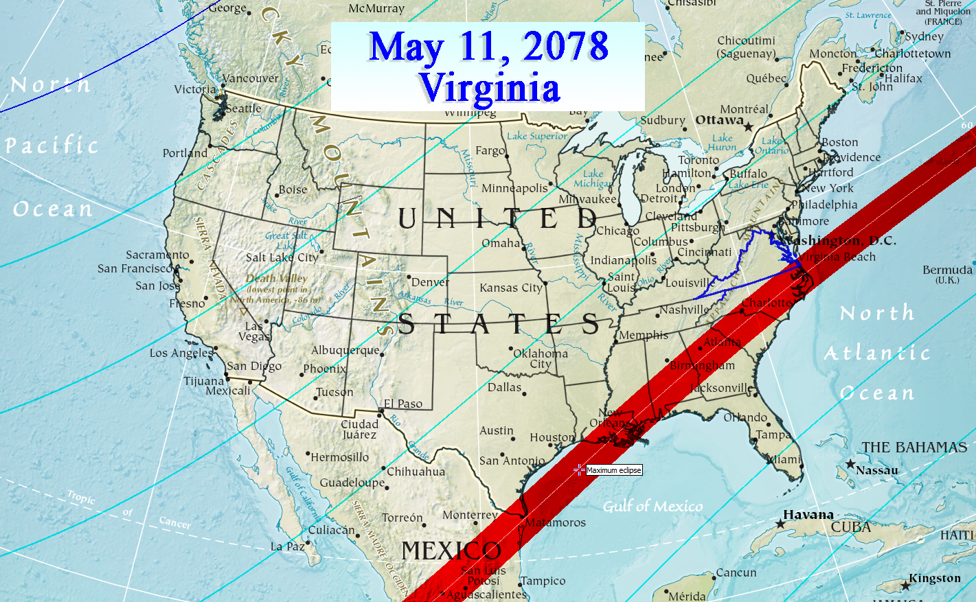 Virginia Solar Eclipse - April 8, 2024